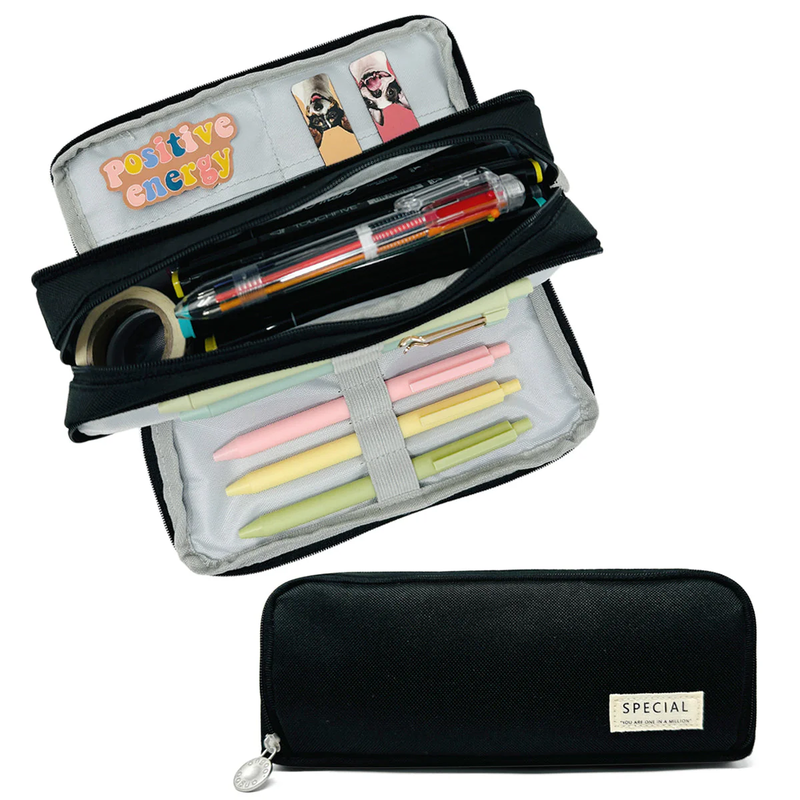 Large Pencil Pouch Black