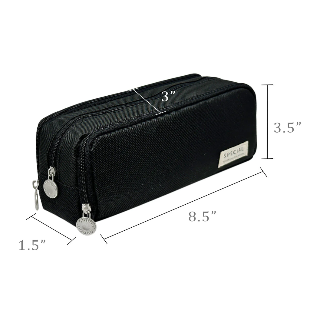 Large Pencil Pouch Black