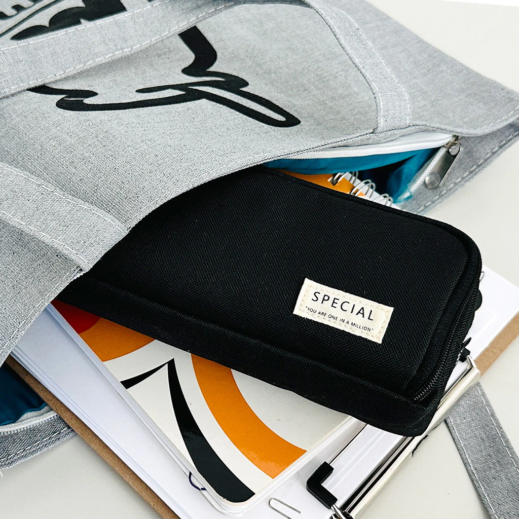 Large Pencil Pouch Black