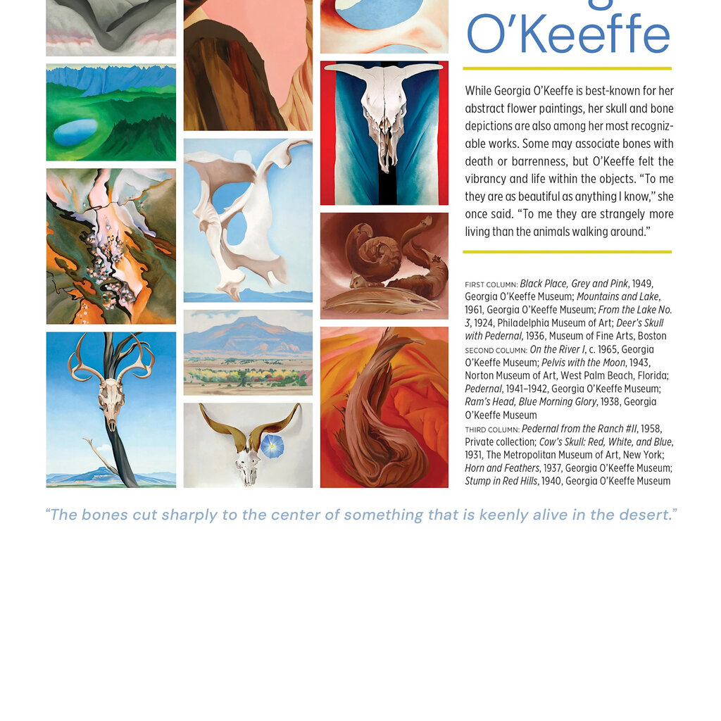 Georgia O'Keefe Mini 2026 Wall Calendar