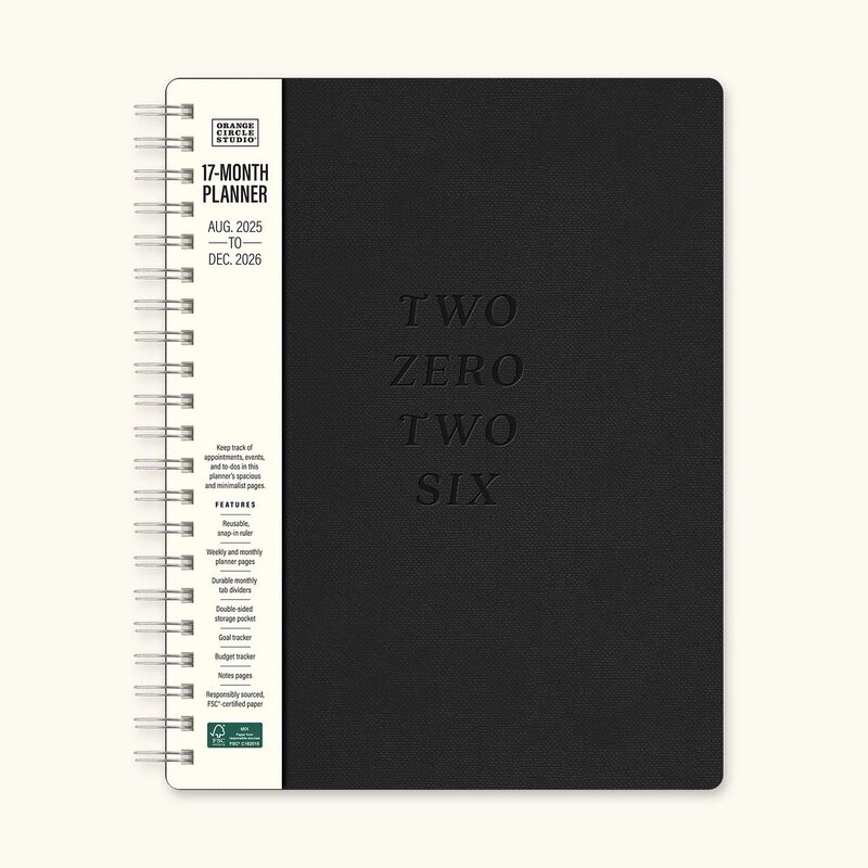 Baxter Academic Planner Midnight 2025-2026
