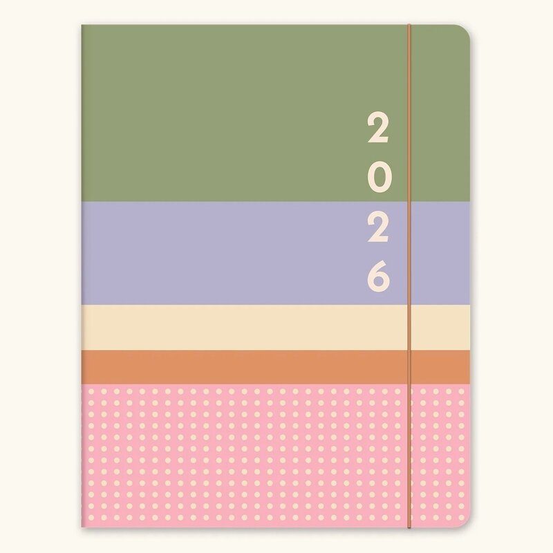 Color Block Academic Monthly Planner 2025-26