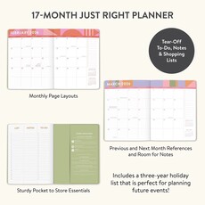 Color Block Academic Monthly Planner 2025-26