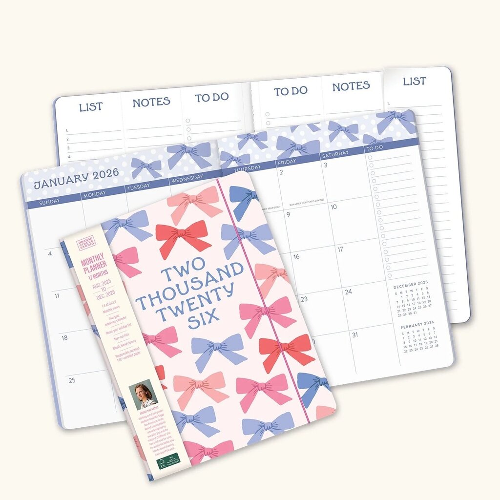 Sweet Bows Monthly Planner 2026