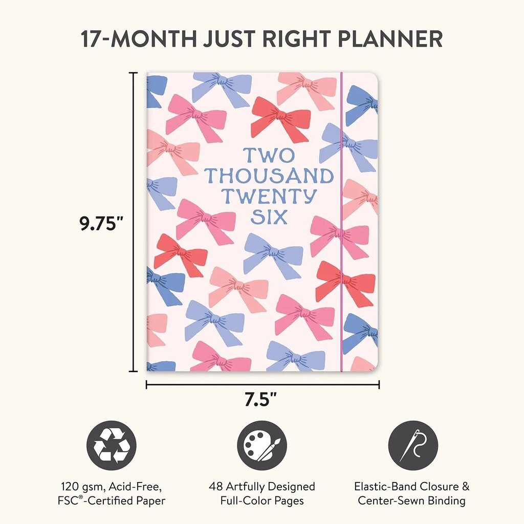 Sweet Bows Monthly Planner 2026