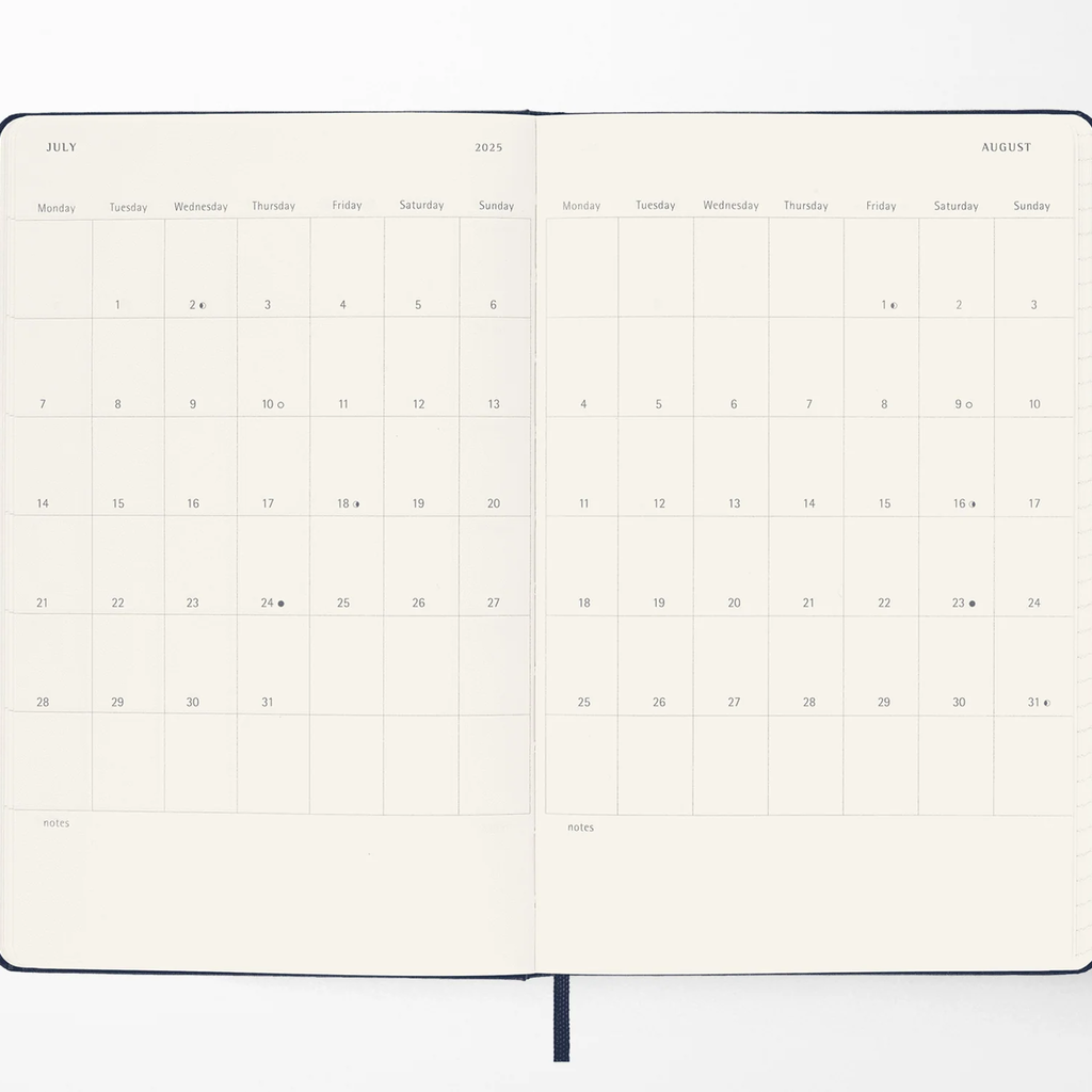 2027 Large Weekly Planner Moleskine Hardcover