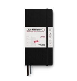 Leuchtterm 1917 Leuchtrrum 2026 Weekly Wallet Planner Black