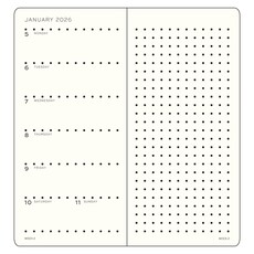Leuchtterm 1917 Leuchtrrum 2026 Weekly Wallet Planner Black