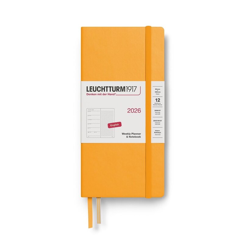Leuchtterm 1917 Leuchtrrum 2027 Weekly Wallet Planner Rising Sun