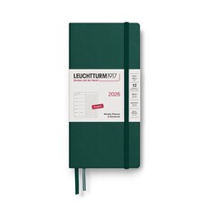 Leuchtterm 1917 Leuchtrrum 2026 Weekly Wallet Planner Forest Green