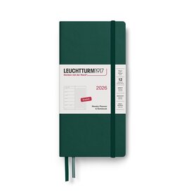 Leuchtterm 1917 Leuchtrrum 2027 Weekly Wallet Planner Forest Green