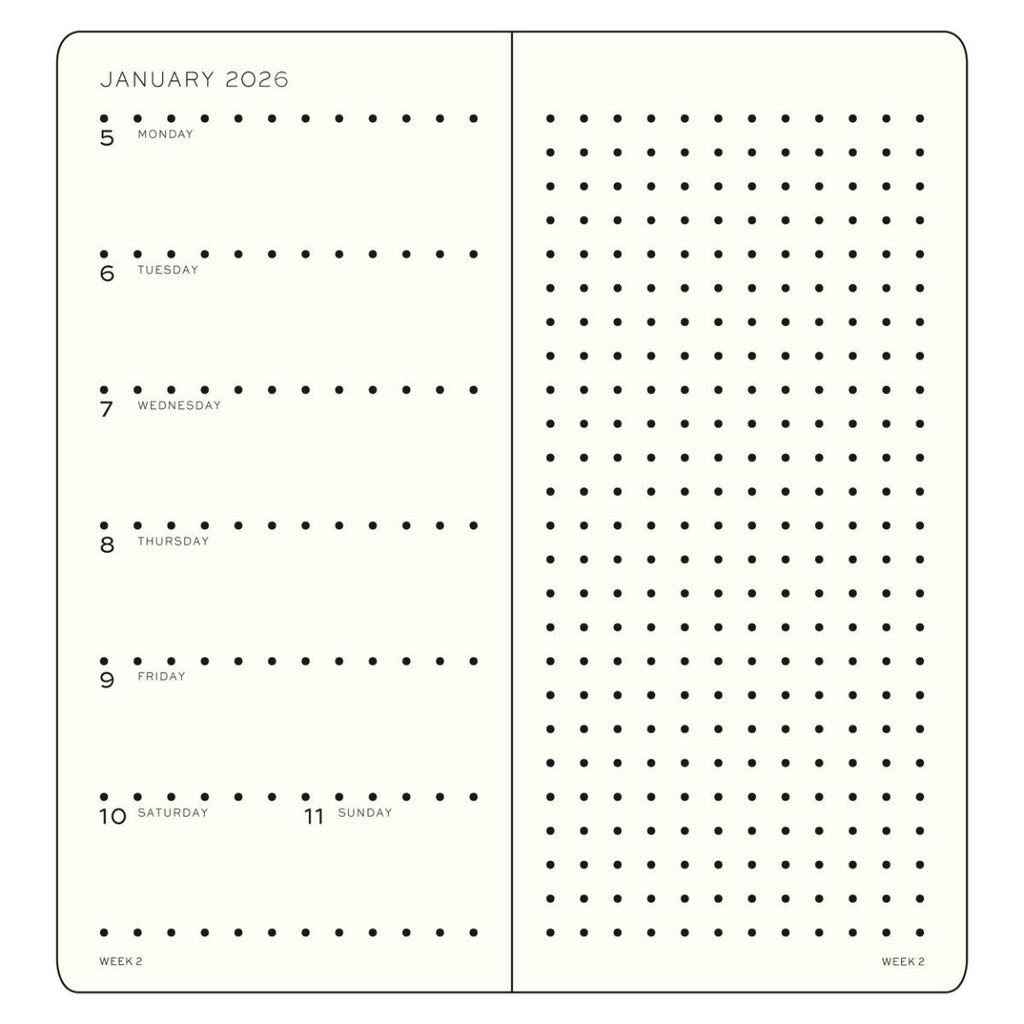 Leuchtterm 1917 Leuchtrrum 2026 Weekly Wallet Planner Dusty Rose