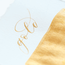Gold Calligraphy Ink
