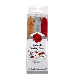 Sealing Wax Set/3  Red, Silver, Gold