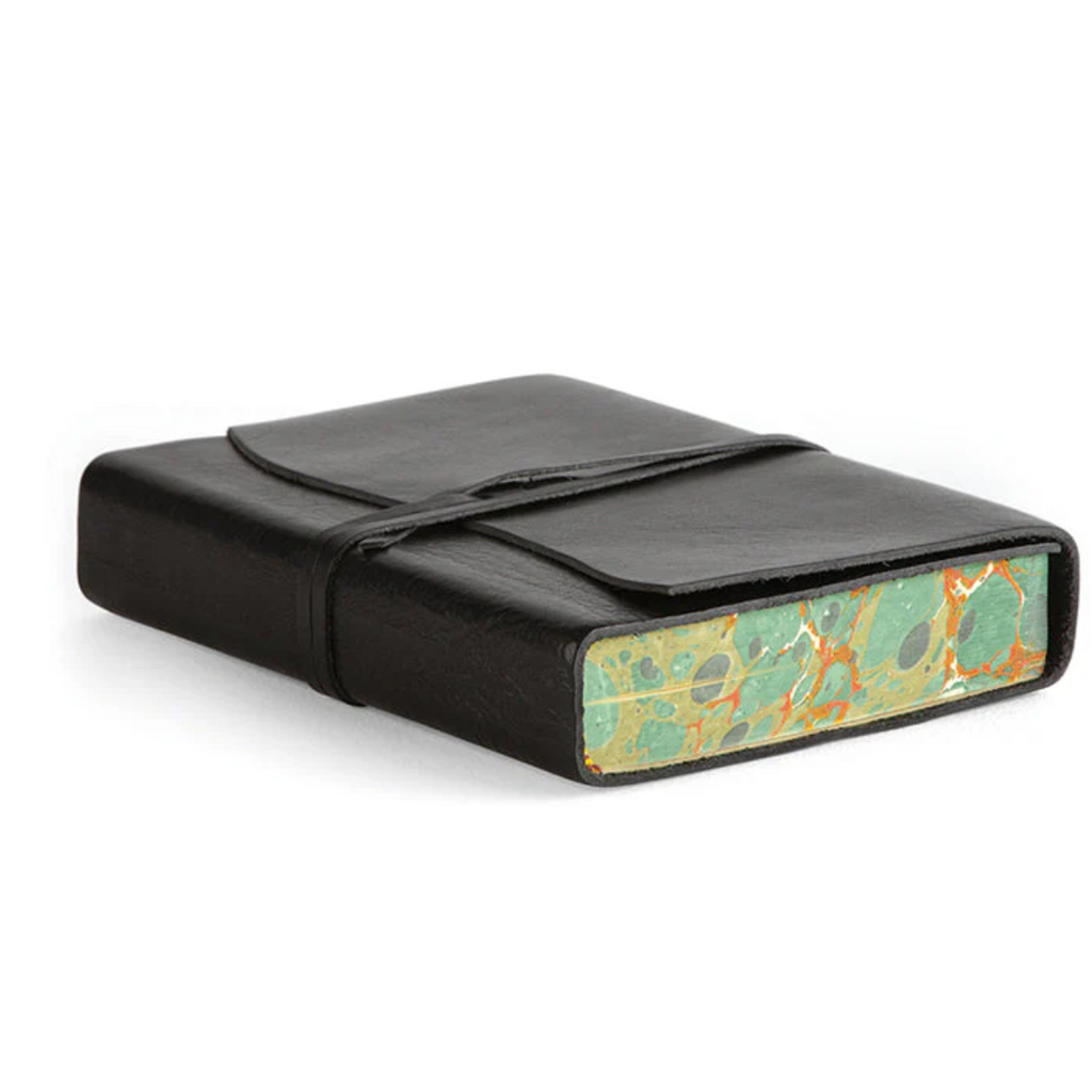 Roma Lussa BLACK Leather Journal 5x7