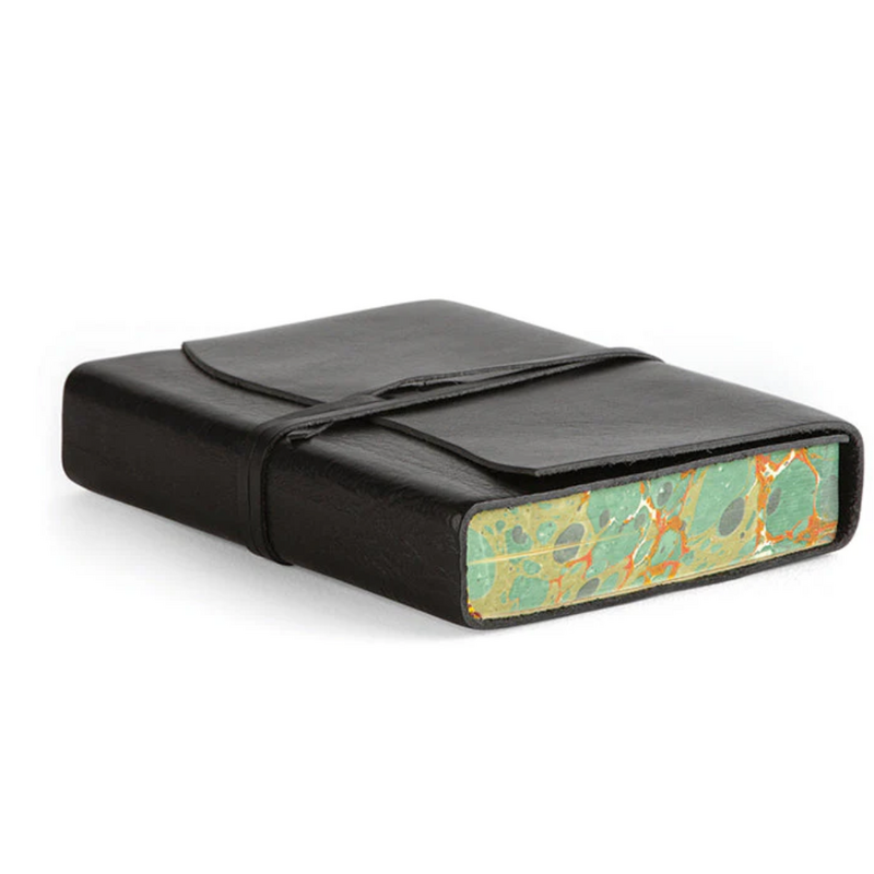 Roma Lussa BLACK Leather Journal 5x7