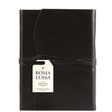 Roma Lussa BLACK Leather Journal 5x7