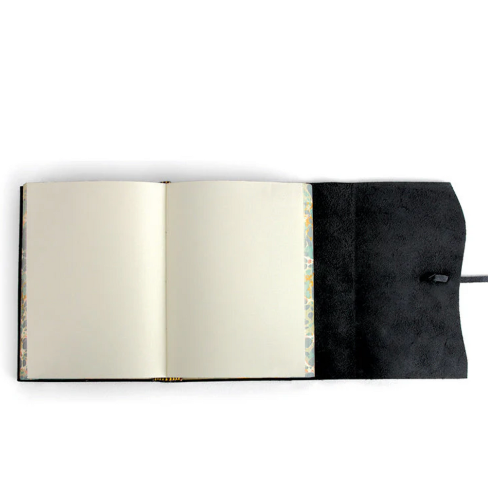 Roma Lussa BLACK Leather Journal 5x7