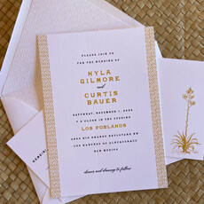 Honey Hued New Mexico Wedding Invitation