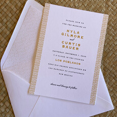 Honey Hued New Mexico Wedding Invitation