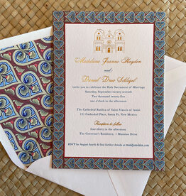 Santa Fe Cathedral Wedding Invitation