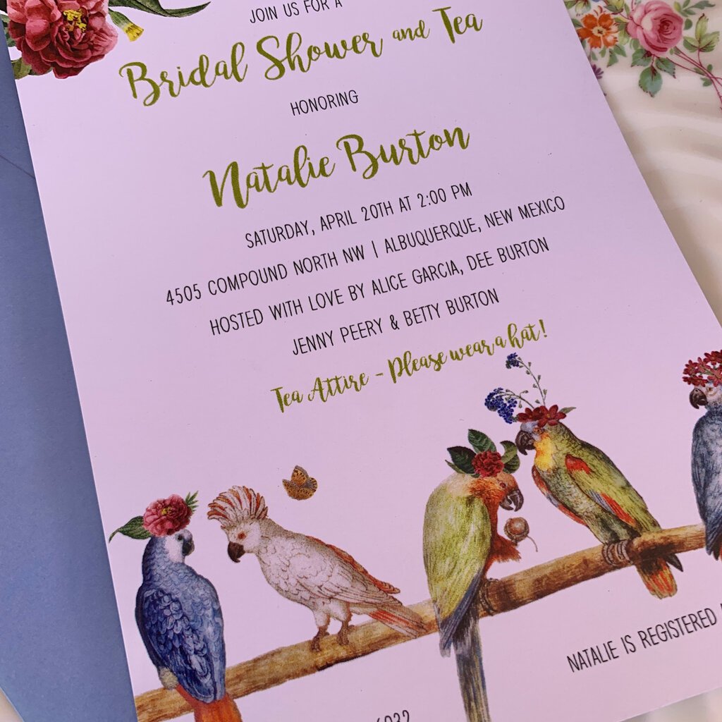 Birds of a Feather Invitation