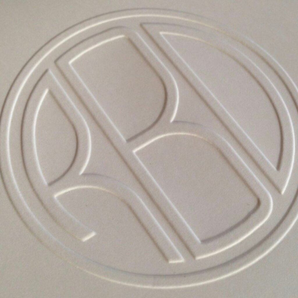 Henley Embossed Monogram Note  Set/25