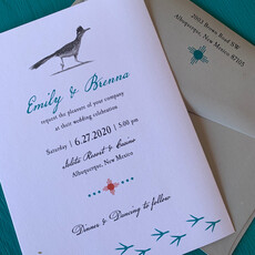 Roadrunner Wedding Invitation
