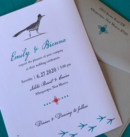 Roadrunner Wedding Invitation
