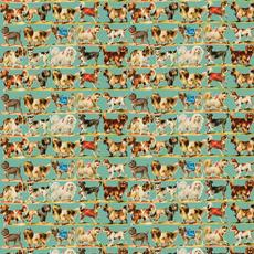 Victorian Dogs Wrapping Paper