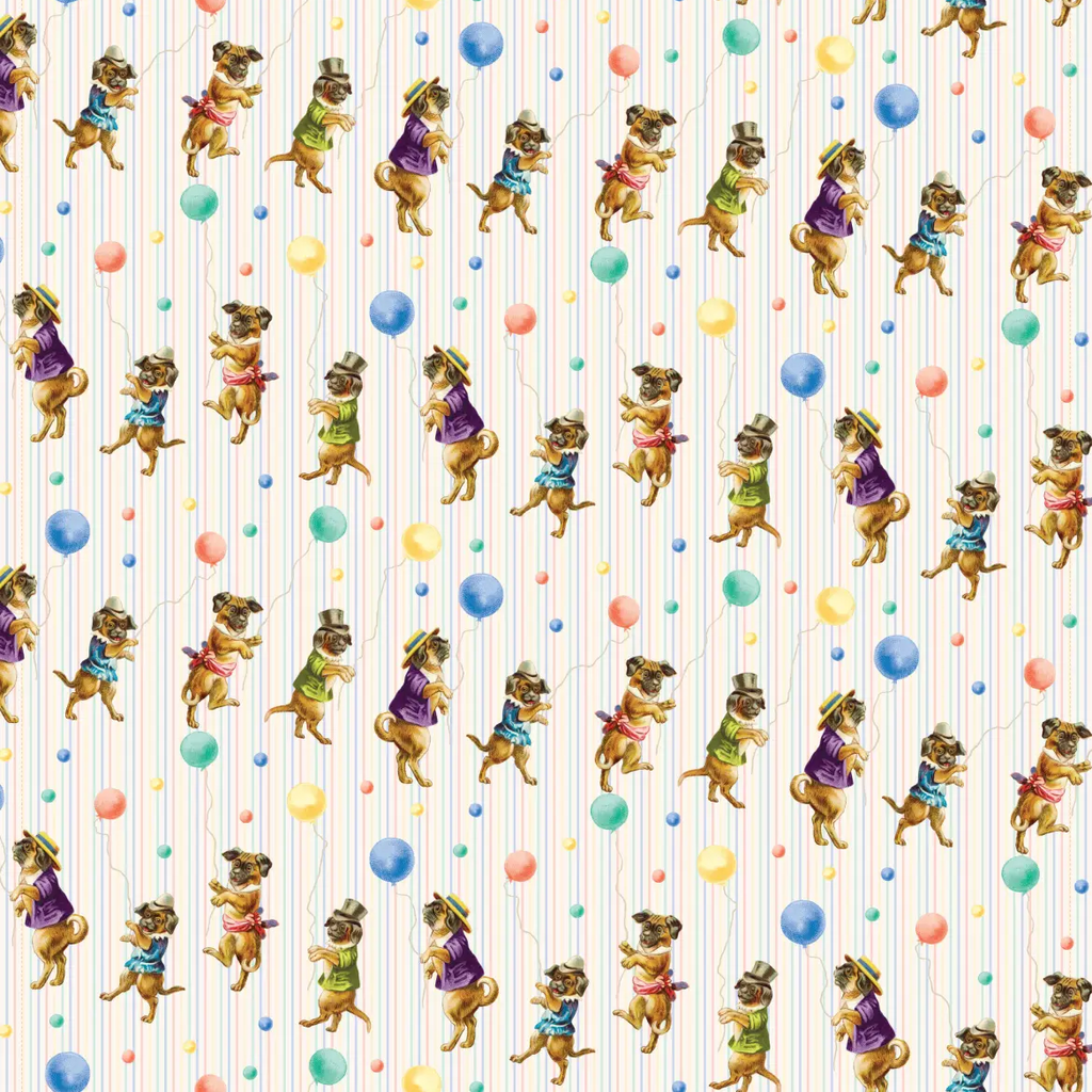 Victorian Dogs Wrapping Paper