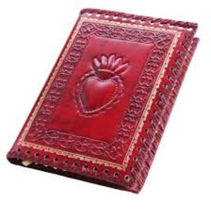 Sacred Heart Italian Leather Journal