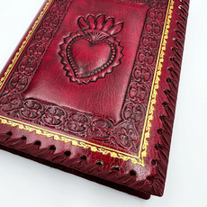 Sacred Heart Italian Leather Journal