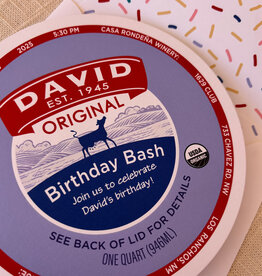 Favorite Ice Cream Custom Birthday Invitation