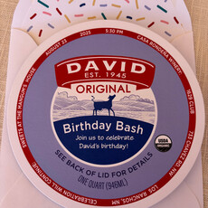 Favorite Ice Cream Custom Birthday Invitation
