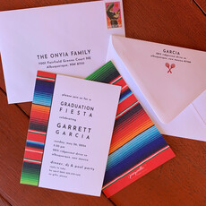 Serape Custom Graduation  Invitation