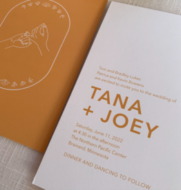 Modern Desert Chamisa Wedding Invitation