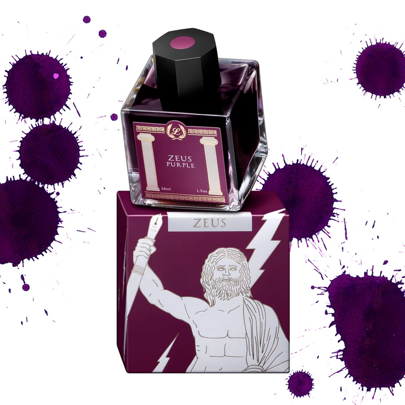 Zeus Purple Laban Greek Mythology Ink