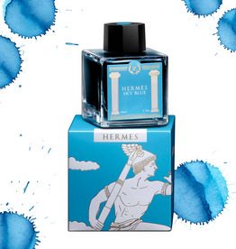 Hermes Sky Blue Laban Greek Mythology Ink