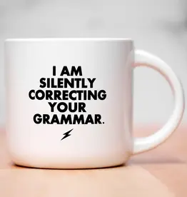 SILENTLY CORRECTING YOUR GRAMMAR Mug