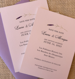 Lavender Sprig Save the Date