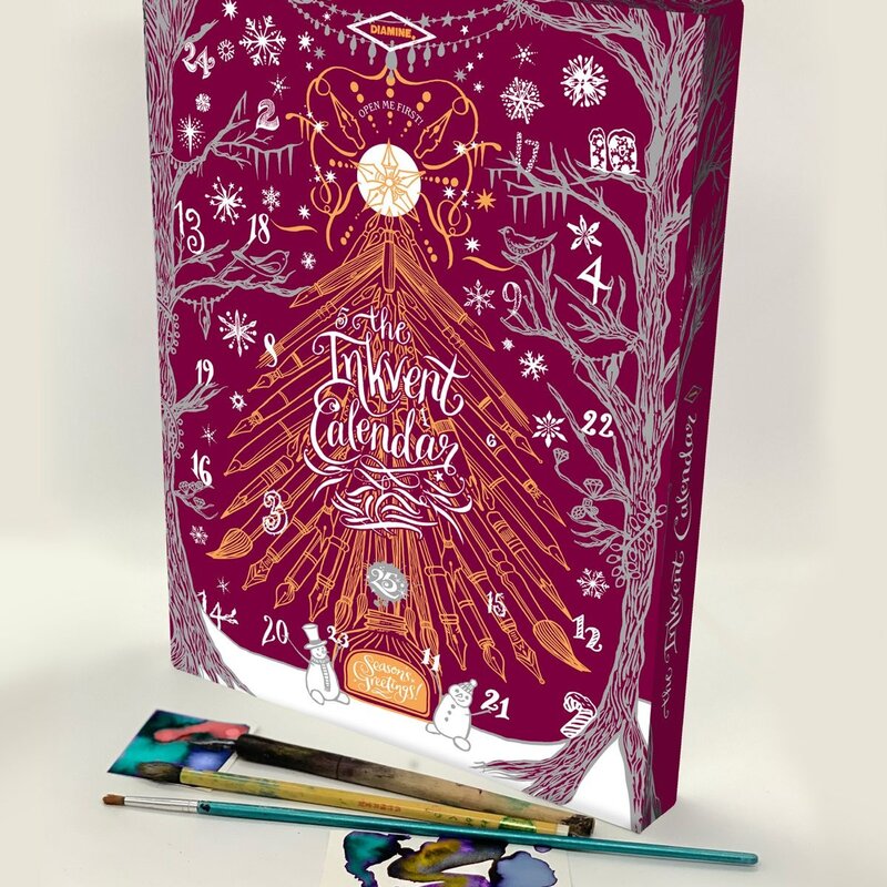 Diamine Pre-order Inkvent Calendar Burgundy Edition 2026