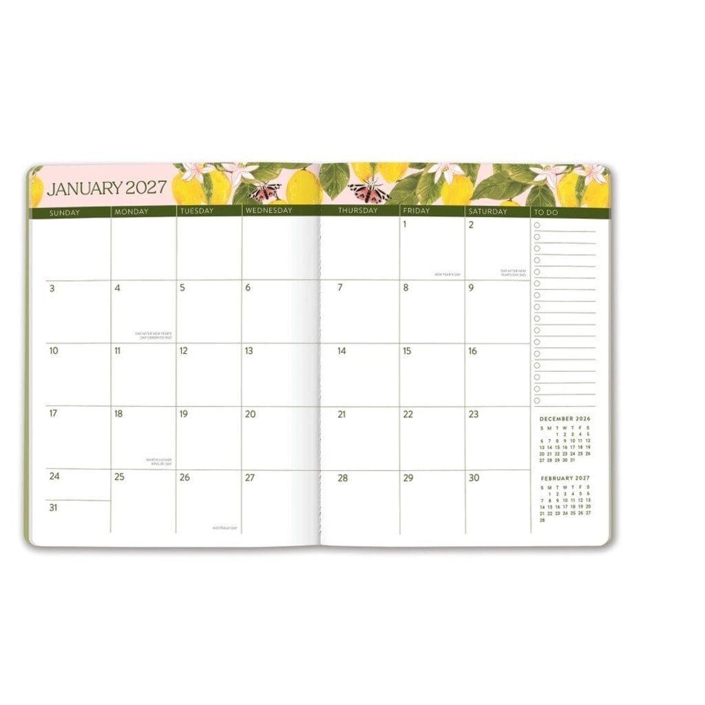 Fruit and Flora 17 Month Planner