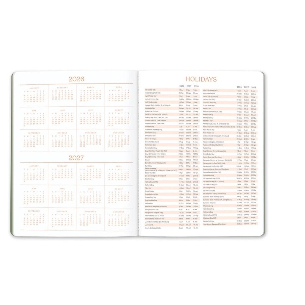 Fruit and Flora 17 Month Planner