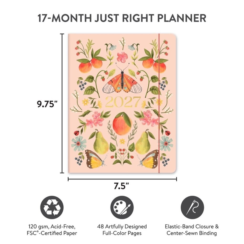 Fruit and Flora 17 Month Planner