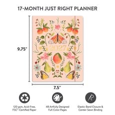 Fruit and Flora 17 Month Planner