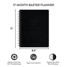 2027 Midnight Baxter Large Planner