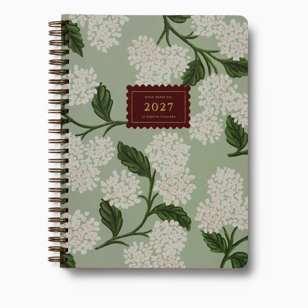Sage Hydrangea Spiral Planner 2027