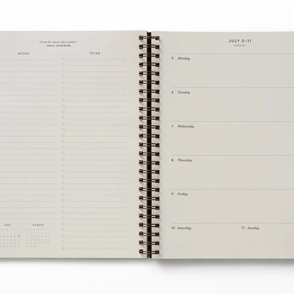 Sage Hydrangea Spiral Planner 2027