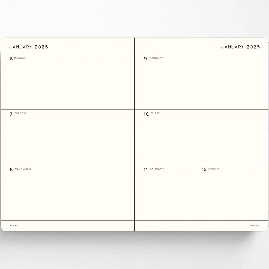 Leuchtrrum 2027 Medium A5 Weekly Planner Indigo